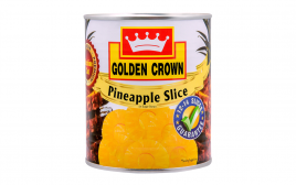 Golden Crown Pineapple Slice In Sugar Syrup  Tin  850 grams